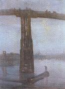 James Abbott McNeil Whistler Old Battersea Bridge (mk19) oil on canvas